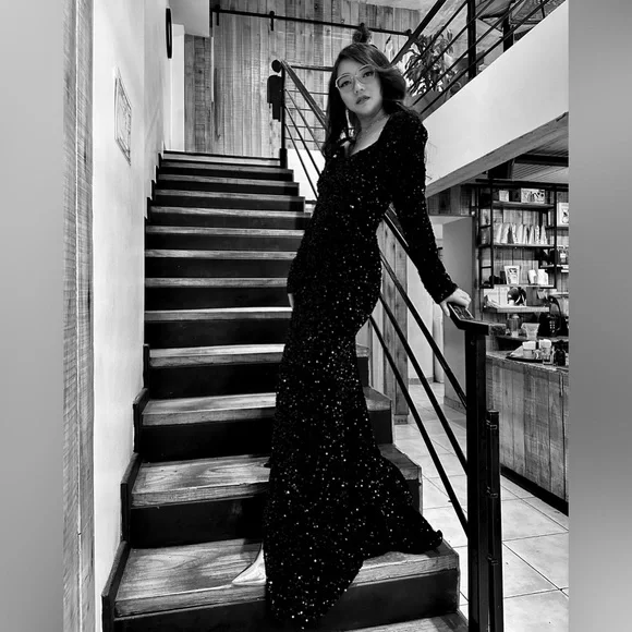 Fashion Nova | Dresses | Black Sequin Gown From Fashion Nova Only Wear Once Tag Still On | Poshmark Fashion Nova | Dresses | Black Sequin Gown From Fashion Nova Only Wear Once Tag Still On | Poshmark